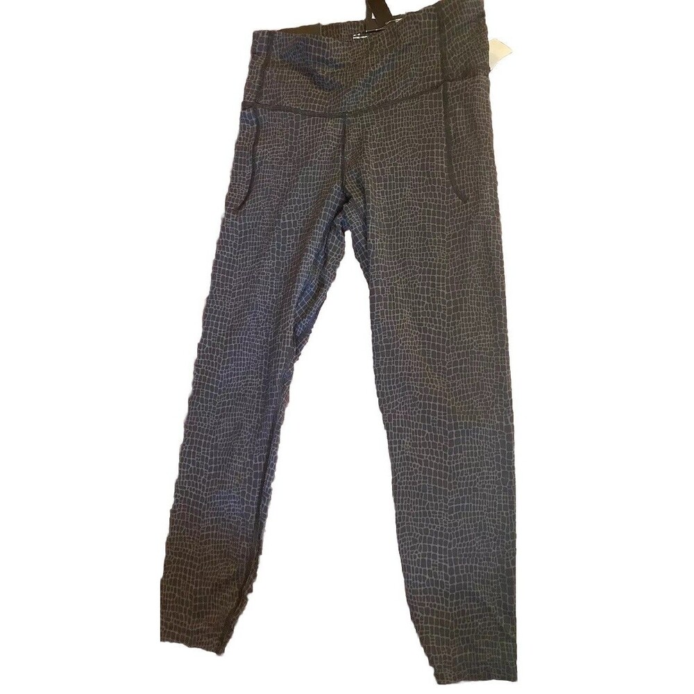 New Under Armour Fitted High Rise Ankle Legging Small Black Pockets Small